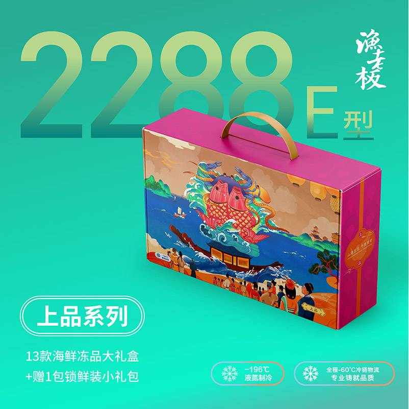 年货礼盒 冻品海鲜大礼包 2288 E型