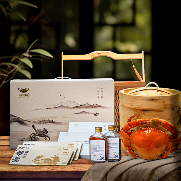 2698型三门青蟹礼盒/礼卡